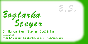 boglarka steyer business card