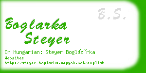 boglarka steyer business card